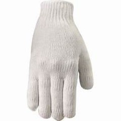 ~ 12 PAIRS STRING KNIT GLOVES ~ PROJECT SOURCE ~ WHITE ~ SIZE ( L ) LARGE ~ NEW~