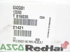 ASCO 8342G001 120V 100-125PSI 1/4″ NSMP