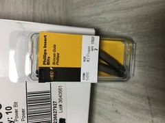 2PKS Phillips Insert Bits 2PCS per PK 4 PCS TOTAL