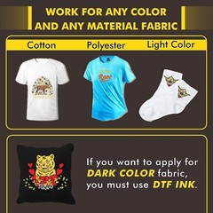 A-SUB DTF Transfer Film 13×19 Clear Sublimation Paper for Dark Cotton 50PK A3+