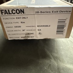 Falcon PANIC Bar 36 Inches, 20 Series