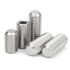 M5 M6 M8 A2 Stainless Steel Flat Point Grub Screws Allen Socket Bolts DIN 913
