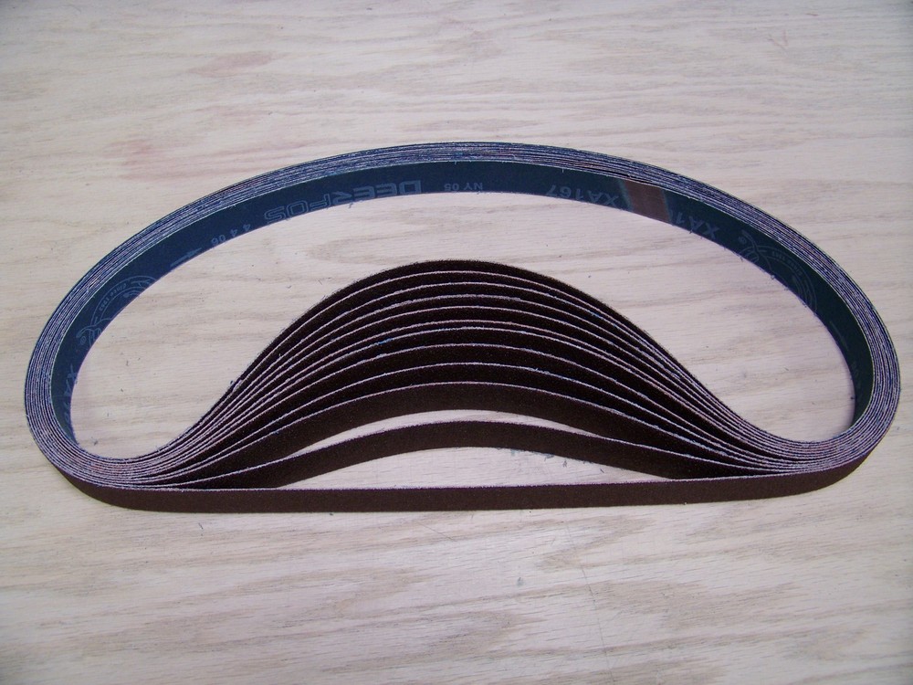 PREMIUM A/O, X-WEIGHT SANDING BELTS 1″ X 42″, 10 – PACK, 220-GRIT