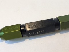 Dundick Class X Metric Thread Plug Gauge Go 8.12mm / No Go 8.14mm