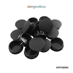 1 1/8″ Hole Nylon Locking Panel Plugs Black/White Dome Cover 1 1/4″ Top Width