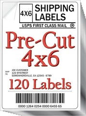 JETZAP Pre-Cut 4×6 Shipping Labels | Work on 4” x 6” [15x10cm] pre-cut, White