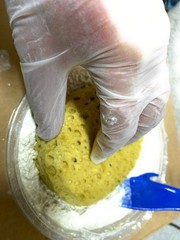 Orange Peel & Knockdown Texture Combo Sponge for Easy Wall Finishing