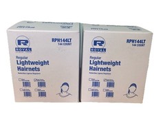 Royal RPH144LTDB LightWeight Dark Brown Hairnet Latex Free 2/144-Pks= 288 total