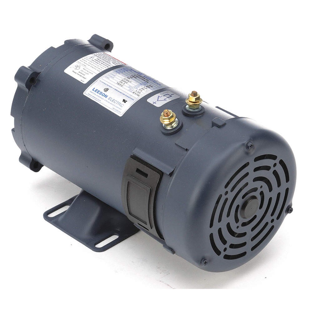 LEESON 108048.00 DC Motor,3/4 HP,1800 rpm,12V DC,56C,TEFC 48ZG50