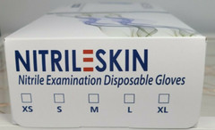 NitrileSkin Nitrile Examination Disposable ( 1 Box of 100 Gloves) Size XL