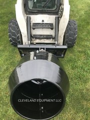 PREMIER MS14 MINI SKID STEER AUGER DRIVE ATTACHMENT w CONCRETE CEMENT MIXER BOWL