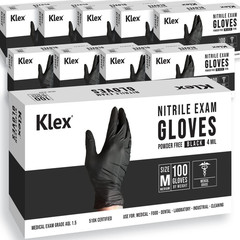 Nitrile Exam Gloves – Medical Grade, Powder Free, Latex Rubber Free, Disposable,