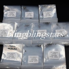 100 Pcs 10 Packs Dental Orthodontic Lingual Button Round Mesh Base