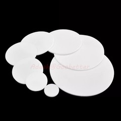 PTFE Discs Solid Round Sheet Pad Sealed Cushioning Dia 5-150mm Thickness 0.5-8mm