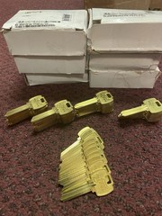 300 X Falcon KB577G Key Blanks G Keyway Nickel Silver 6 Pin NOS (6 boxes of 50)