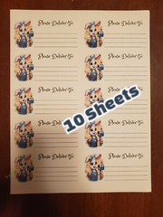 10 Sheets please deliver to address shipping labels (PDT) pen pal, mail