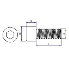 M3 SUS304 Steel Smooth Hexagon Socket Screws Small Cylindrical Head Allen Bolt