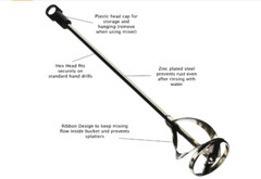 Paint Mixer for Drill 1-5 Gallon Bucket Paint Stirrer for Drill
