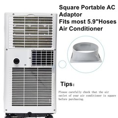 Portable Air Conditioner Exhaust Hose Coupler Window Adapter AC Connector 5.9