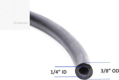 10ft Black Latex Rubber Tubing 1/4 ID 3/8 OD Slingshot Bands Catapult Elastic Pi