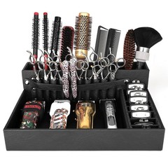 Barber Organizer Tray, 13.9 x 11.2 x 4.4 inch Adjustable Station for Clippers…