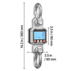 Uimoso Digital Crane Scale 6600 lbs/3000 kg Industrial Heavy-Duty Hanging Scale