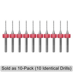 10 Pc 1/32″ (0.80mm) Solid Carbide Drill Bits Kyocera PCB CNC
