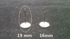 1000 ut RF 8.2 MHz Checkpoint Compatible Security Hard Tag with 19mm smooth pin