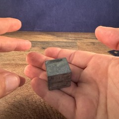 Vintage Letter Print Press Block “No Postage” Metal 1″x1″