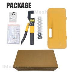 US 10T Hydraulic Crimper Wire Battery Cable Lug Terminal Crimping Tool w/8 Dies