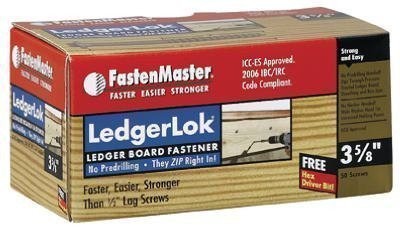 FastenMaster LedgerLok No. 3 x 3-5/8 in. L Hex Hex Washer Head Galvanized…