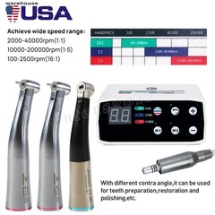 NSK Style Dental Brushless LED Electric Micro Motor/1:5 Increasing Handpiece UPS