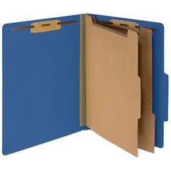 10 Blue Classification Folders with Dividers – Employee Personnel File Folder…