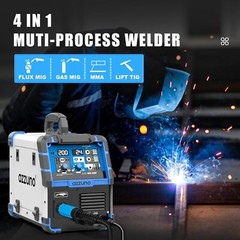 200A MIG Welder,110V/220V Dual Voltage multiprocess welder,Gas Gasless MIG Weldi
