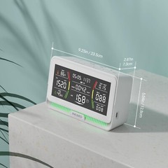 INKBIRD Air Quality Monitor Indoor Co2 Detector Portable 10-in-1 PM2.5 HCHO AQI