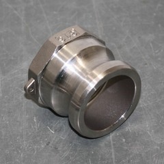 (2) USA Sealing Cam and Groove Fitting BULK-CGF-6, 2″ Type A, 316 SS, A-2, Hose