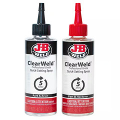 Clear Weld Pro 8 Oz. 2-Part Liquid Epoxy Free Shipping New