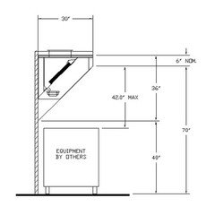 10′ Mobile Concession Hood System with Exhaust Fan
