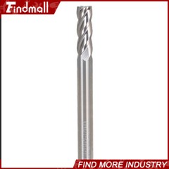 5x 1/4″ 4 Flute 2-1/2″ Overall Length 3/4″ LOC Carbide End Mill- TiALN COATED