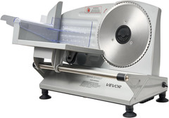 Meat Slicer, 6.7″ Electric Deli Slicer Machine with 2 SUS420 Blades, 0-0.6 Inch