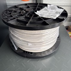 SOUTHWIRE 8AWG STRANDED COPPER THHN WHITE WIRE 500FT SPOOL *BRAND NEW* 600v