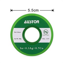 AUSTOR 0.8mm Lead Free Solder Wire with Rosin Core