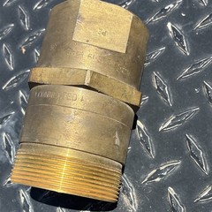 Connel 61 Series Brass Quick Coupler Set 2in Male NPT Plug x Female NPT