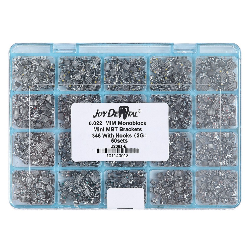 50 Sets Dental Orthodontic MIM Monoblock Brackets Mini MBT 0.022″ Hooks AZDENT