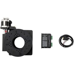 Hybrid Stepper Driver+Motorized Rotary Table Electric Turntable Self-Lock Worm