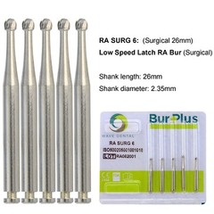 Wave Dental Carbide Bur Surgical Bur Round Latch RA 1 2 3 4 5 6 8 For Slow Speed