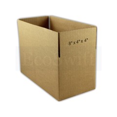 200 8x4x4 EcoSwift Cardboard Packing Moving Shipping Boxes Corrugated Box Carton