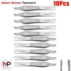 Brown Adson Tweezer for Surgical Medical Dental Precision Pinza Adson Marrón
