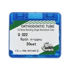 20 Sets Orthodontic Molar Bracket Buccal Tubes Roth MBT 022 1st 2nd ortodoncia