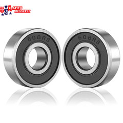 20 Pcs 608 2RS Ball Bearings – Bearing Steel and Double Rubber Sealed Miniature